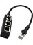 RJ45 Ethernet Lan Network Splitter 3 Yollu Adaptör 3 Bağlantı Noktaları Dönüştürücü 1 Ila 3 Siyah (Yurt Dışından) 4