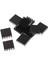 10X Alüminyum Isı Lavabo Soğutucu Modülü Soğutucu Fin Yüksek Güçlü LED Amplifikatör Transistör Yarı Iletken Cpu Cihazları Için 20X20X6MM Siyah (Yurt Dışından) 1