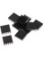 10X Alüminyum Isı Lavabo Soğutucu Modülü Soğutucu Fin Yüksek Güçlü LED Amplifikatör Transistör Yarı Iletken Cpu Cihazları Için 20X20X6MM Siyah (Yurt Dışından) 2