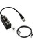 Splitter 1x RJ45 Erkek 3x RJ45 Kadın Adaptörü ile Kablo Düz Kedi 6 Siyah (Yurt Dışından) 2