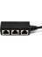 Splitter 1x RJ45 Erkek 3x RJ45 Kadın Adaptörü ile Kablo Düz Kedi 6 Siyah (Yurt Dışından) 4