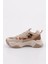 65100-22Y Kadin Bağcikli Kalin Taban Sneakers Ayakkabi 3