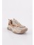 65100-22Y Kadin Bağcikli Kalin Taban Sneakers Ayakkabi 2