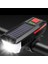 Buffer® Solar Enerjili USB ile Şarj Edilebilir Ledli Bisiklet Feneri Kornalı ve Su Geçirmez Far 2