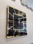 Golden Quare Black Model Altın Siyah Renk 60 Cm x 60 Cm Dekoratif Aynalı Duvar Saati 2