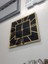 Golden Quare Black Model Altın Siyah Renk 60 Cm x 60 Cm Dekoratif Aynalı Duvar Saati 5