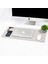 Gri Pu Deri Ofis Masa Matı Laptop Sümen Takımı Geniş Mouse Pad 2