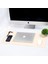 Krem Renk Pu Deri Ofis Masa Matı Laptop Sümen Takımı Geniş Mouse Pad 2