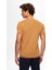 Slim Fit Camel Düz Örgü T-Shirt 0EF069421003M 5