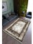 Salon Halısı Modern Kahverengi Yolluk Kaymaz Yuvarlak Oval Kesme Ince Yıkanabilir Halı 1