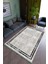 Salon Halısı Modern Gri Siyah Krem Yolluk Kaymaz Yuvarlak Oval Kesme Ince Yıkanabilir Halı 1