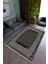 Salon Halısı Modern Siyah Yolluk Kaymaz Yuvarlak Oval Kesme Ince Yıkanabilir Halı 1