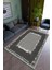 Salon Halısı Modern Gri Yolluk Kaymaz Yuvarlak Oval Kesme Ince Yıkanabilir Halı 1