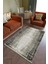 Salon Halısı Otantik Gri Yolluk Kaymaz Yuvarlak Oval Kesme Ince Yıkanabilir Halı 1