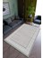 Salon Halısı Modern Beyaz - Gri Beyaz Yolluk Kaymaz Yuvarlak Oval Kesme Ince Yıkanabilir Halı 1