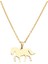 Titanyum Paslanmaz Çelik " Midilli / At " Kolyesi ( Gold ) 3