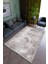 Salon Halısı Modern Kahverengi Gri Yolluk Kaymaz Yuvarlak Oval Kesme Ince Yıkanabilir Halı 1
