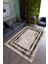 Salon Halısı Modern Kahverengi Bej Yolluk Kaymaz Yuvarlak Oval Kesme Ince Yıkanabilir Halı 1