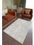 Salon Halısı Otantik Gri Yolluk Kaymaz Yuvarlak Oval Kesme Ince Yıkanabilir Halı 1