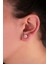 925 Ayar Gümüş 5mm Zirkon Taşlı Trend Küpe SKU2108 2