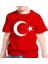 23 Nisan 19 Mayıs 29 Ekim 10 Kasım Okul Gösteri Unisex Garson Boy Ay Yıldız Baskılı Kısa Kol Tshirt - Kırmızı 1