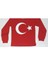 23 Nisan 19 Mayıs 29 Ekim 10 Kasım Okul Gösteri Unisex Garson Boy Çocuk Ay Yıldız Baskılı Uzun Kol Badi - Kırmızı 3