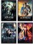 X-Men 5, 6, 7 ve 8, 4'lü Set Çerçeveli Duvar Tabloları, Marvel, Dizi Film K. 1