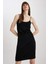 Bodycon Kare Yaka Askılı Mini Elbise A5178AX23SM 4