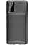 Samsung Galaxy S20 Kılıf Kamera Çıkıntılı Karbon Fiber Dokulu Renk Atmaz Koruyucu Kapak (Negro) 4