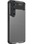 Samsung Galaxy S23 Plus Kılıf Kamera Çıkıntılı Karbon Fiber Dokulu Renk Atmaz Koruyucu Kapak (Negro) 3