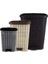 Rattan Çöp Kovası Pedallı 3lü Set 1