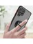 Samsung Galaxy A22 4g Için Yüzük Stand Mat Sert Silikon Telefon Kılıfı - Açık Mavi (Yurt Dışından) 5