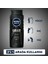 NIVEA Men Erkek Duş Jeli Deep Dimension 500 ml x3 Adet,Saç,Yüz ve Vücut için 5