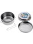 Çocuk Okul Öğle Yemeği Kutusu Açık Kamp Yuvarlak Bento Gıda Konteyneri Taşınabilir 16CM Çift Katman (Yurt Dışından) 3
