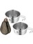 2 Adet Kamp Kase Tencere Açık Gereçler Barbekü Salatası Için Seyahat 170X122X62MM (Yurt Dışından) 2