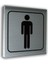 Alumınyum Plate Levha BAY WC Sembol 12 x 12 cm 1