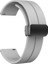Google Ticwatch S2 Wear Os Kordon Silikon Mıknatıslı Ayarlanabilir HS19 Gri 1