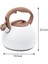 2.8 L Islık Çay Su Isıtıcısı Paslanmaz Çelik Çaydanı Ahşap Saplı (Yurt Dışından) 3