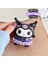 Airpods 1. ve 2. Nesil Uyumlu Sanrio Kuromi Figürlü Sevimli Koruyucu Silikon Kılıf 2