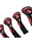 4x Golf Kafası Kapakları Sama Tag Koruyucu Siyah Kırmızı ile Sürücü Fairway Wood (Yurt Dışından) 5