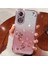 Honor 50 Için Çiçek Desen Dekor Telefon Kasası, Rhinestone Gradyan Renk Parıltı Toz (Yurt Dışından) 2