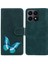 Onur Için X8A 4g Anti-Solma Pu Deri Telefon Kapağı Kelebek Baskı Cüzdan Stand Önleme Anti Tele Kılıfı (Yurt Dışından) 1