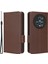 Honor Için Magic5 Pro Pu Deri Flip Folio Kasa Cüzdan Stand Litchi Doku Şok Geçirmez Telefon Kapağı (Yurt Dışından) 1