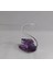 Minik Mor Kuğu Kristal Cam El Yapımı 6X7CM Tekli Biblo 2