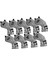 Golf Head Mallet Putter Professionals Dış Mekan Eğitim Ekipmanları 9 Pcs Demir Işaret Gri (Yurt Dışından) 4