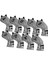Golf Head Mallet Putter Professionals Dış Mekan Eğitim Ekipmanları 9 Pcs Demir Işaret Gri (Yurt Dışından) 5