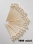 100 Adet Dekoratif Krem Çift Incili Kokteyl Kürdan 6 cm - Inci 8 mm 2