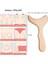 Anti Giderici Ahşap Terapi Masaj Aleti ve Akapunktur El Yapımı Lenf Drenaj Gua Sha %100 Doğa 2