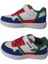 Beyaz-Mavi-Kırmızı Cırtlı Çocuk Sneaker 2