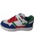 Beyaz-Mavi-Kırmızı Cırtlı Çocuk Sneaker 3